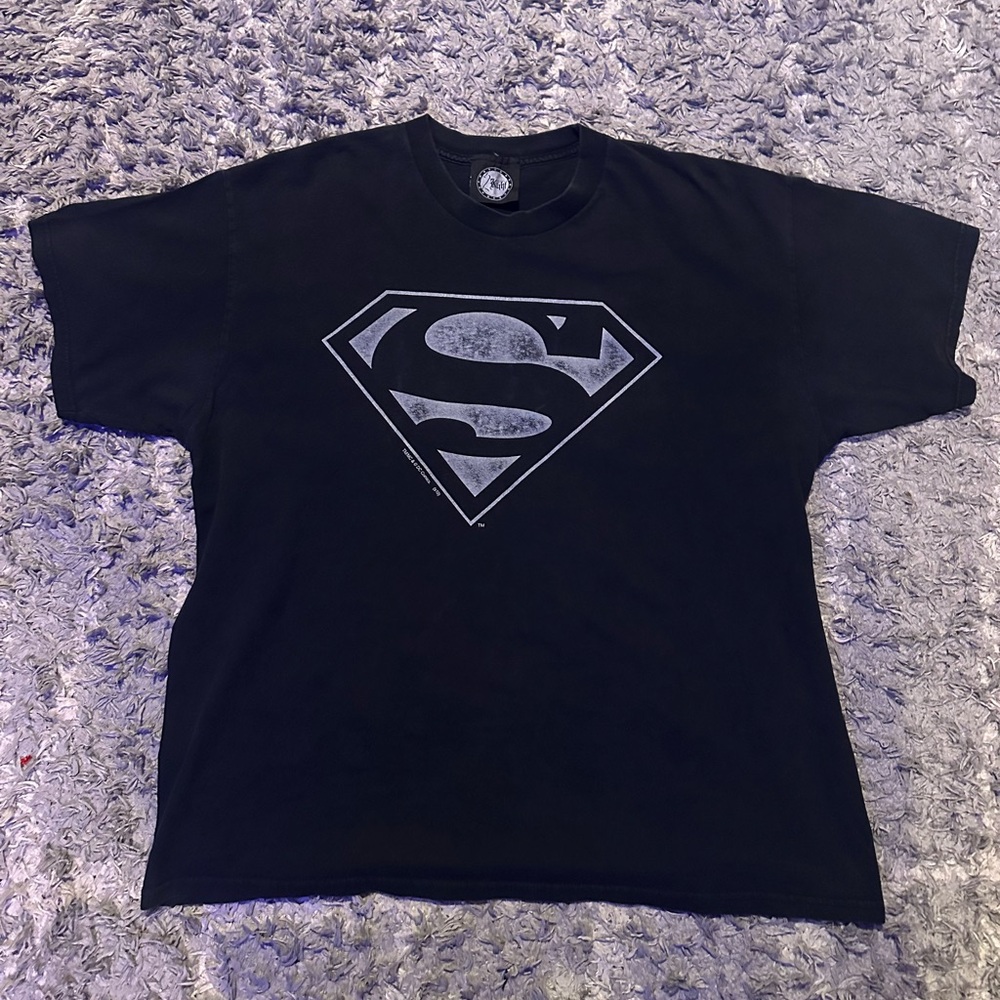 Y2K Superman Black T-shirt🔥